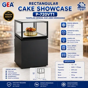 Rectangular Cake Showcase P-720VT1 (GEA) / Mesin Showcase Cake