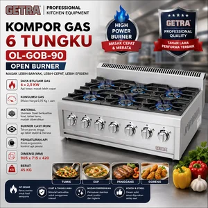 KOMPOR GAS OPEN BURNER (GETRA) OL-GOB-90