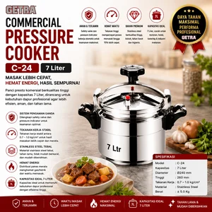 COMMERCIAL PRESSURE COOKER (GETRA) ALAT PRESTO C-24 / MESIN PRESTO