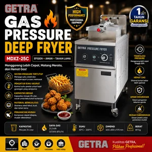 GAS PRESSURE DEEP FRYER (GETRA) MDXZ-25C / Gas Deep Fryer