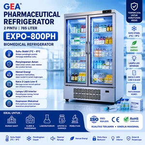 PHARMACEUTICAL REFRIGERATOR 2 PINTU (GEA) 785 LITER EXPO-800PH / Biomedical Freezer
