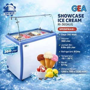 GELATO SHOWCASE (GEA) RI-360AUG / Mesin Pembuat Es Krim