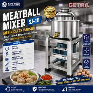 MEATBALL MIXER (GETRA) SJ-18 / Mesin Cetak Bakso