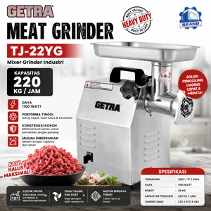 MEAT GRINDER (GETRA) TJ-22YG 220 KG / JAM / Mixer Grinder Industri