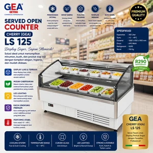 SERVED OPEN COUNTER (GEA) CHERRY LS 125 / Showcase Cooler