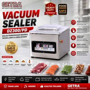 VACUUM SEALER (GETRA) DZ300/PD / Mesin Vacuum Packaging