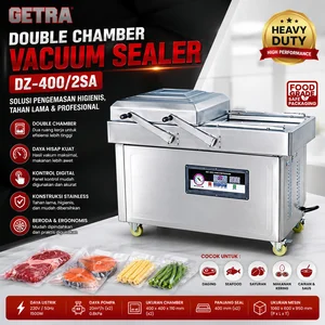 DOUBLE CHAMBER VACUUM SEALER (GETRA) DZ-400/2SA / Mesin Vacuum Packaging