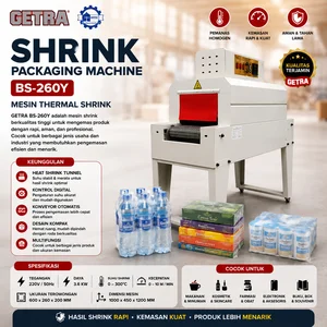 SHRINK PACKAGING MACHINE (GETRA) BS-260Y / Mesin Thermal Shrink