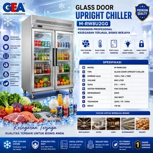 GLASS DOOR UPRIGHT CHILLER (GEA) M-RW8U2GG S/S