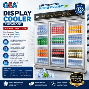 DISPLAY COOLER (GEA) EXPO-1900IC 3 PINTU / Showcase Cooler