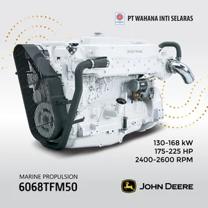 John Deere Marine Engine PROPULSION 6068TFM50 130-168 kW 175-225 HP