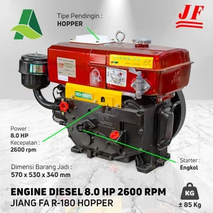 Mesin Diesel Penggerak Jiangfa R180 Hopper 8 HP