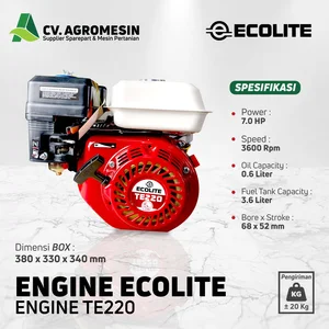 Engine Penggerak Mesin Bensin Ecolite TE220 7 HP 4 Tak