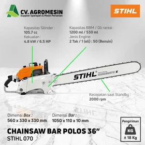 CHAINSAW STIHL 070 SENSO GERGAJI MESIN BAR POLOS 36 INCI