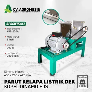 DEK ELECTRIC COCONUT GRAINING MACHINE PLUS 200 WATT DYNAMO