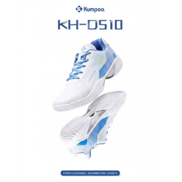Sepatu Badminton KH D510 510 Biru Kumpoo