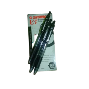  Pulpen dan Pensil Snowman Ballpoint V5 0.7 Hitam