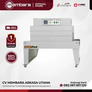 Mesin Shrink Penyusut Plastik untuk Box Smartphone HP HEAVYPACK BS-A450 Mesin Vacuum Packaging