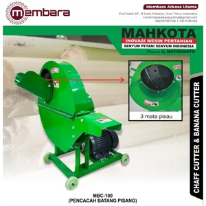 MBC-100 MAHKOTA CHAFF CUTTER MESIN PENCACAH BATANG PISANG / Mesin Pencacah Pelepah Sawit 
