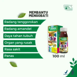 Madu SYIFA KIDS LIMANDEL Membantu Daya Tahan Tubuh Anak Herbal Indo Utama - 100 ml 