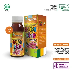 Madu Herbal SYIFA KIDS PROPOLIS Meningkatkan Daya Tahan Tubuh Herbal Indo Utama - 100 ml