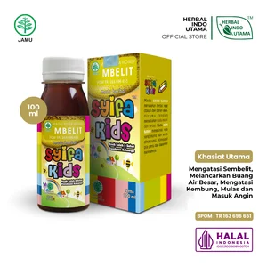 Madu Herbal SYIFA KIDS MBELIT Mengatasi Sembelit Melancarkan Buang Air Besar Herbal Indo Utama - 100 ml