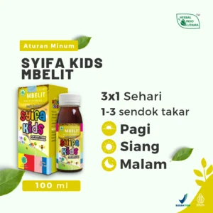 Madu Herbal SYIFA KIDS MBELIT Mengatasi Sembelit Melancarkan Buang Air Besar Herbal Indo Utama - 100 ml