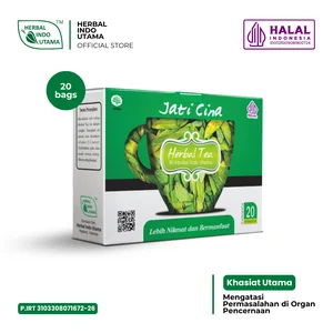 Teh Herbal JATI CINA Mengatasi Permasalahan Pencernaan Herbal Indo Utama - 20 Kantung (Minuman Teh)