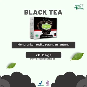 Teh Herbal BLACK TEA Menurunkan Resiko Serangan Jantung Herbal Indo Utama - 20 Kantung (Minuman Teh)