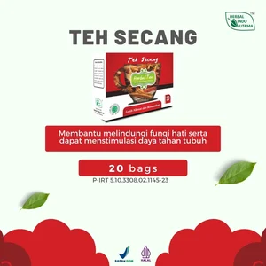 SECANG TEA Herbs Protect Liver Function and Stimulate Immunity Herbal Indo Utama - 20 Bags 