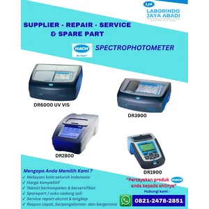 Jasa Servis dan Suku Cadang Spektrofotometer HACH DR6000 UV VIS DR3900 DR2800 DR1900