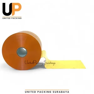 Tirai PVC / Plastik Curtain Paraffin Blue/Orange Clear Surabaya