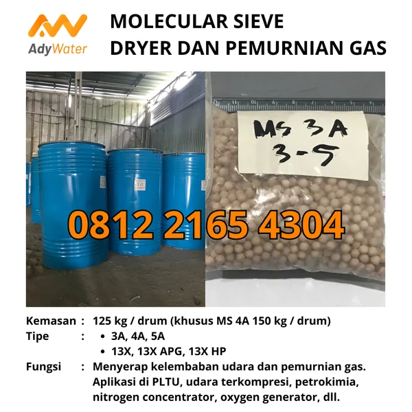 Molecular Sieve Desiccant 5A Di Indonesia Di Surakarta