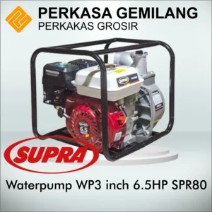 SUPRA SPR80 Mesin Pompa Air Bensin 3 inch Pompa irigasi Alkon SPR 80 6.5HP