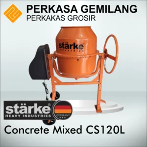 STARKE CS120 Mesin Pengaduk Beton dan Semen Molen Listrik CS 120 Liter