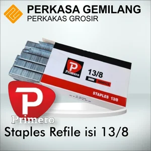 PRIMERO Isi Staples Refile 13/8mm 5000 pcs 13/8 Pembuka Staples