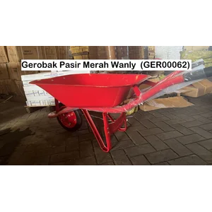 WANLY Gerobak Troli Pasir Merah Gerobak sorong