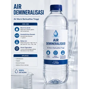 Air Demineralisasi Air Demin Air Murni untuk Laboratorium & Industri - Demineralizer Water