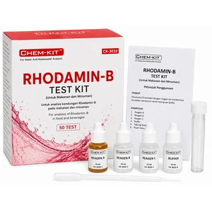CHEM-KIT Rhodamin-B Test Kit 50 Test Makanan Minuman - Penguji Makanan
