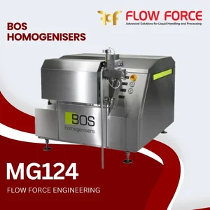 Homogenizer MG124 pressures up to 1.400 bar and capacities up to 42.000 liters per hour