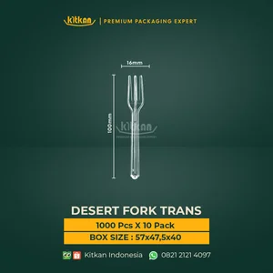 GARPU TRANSPARANT (10 CM) (NO WRAPPING) - KITKAN - 100 MM X 16 MM