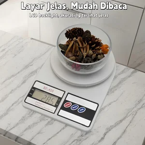 TIMBANGAN DAPUR DIGITAL 10kg/1g TANPA TUTUP SF400
