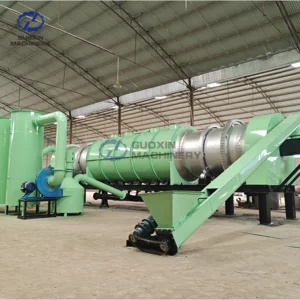 Tungku Karbonisasi Hemat Energi Suhu Tinggi Tungku Arang Putar Kontinu Mesin Tungku Karbonisasi Tempurung Arang Batok Kelapa