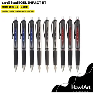 Pulpen dan Pensil Uniball Gel Impact Warna Biru