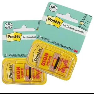3M Post It Sign Here  / Penanda Bentuk Panah