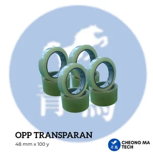 Lakban Transparan+Cheong Ma Tech+48mmx100y+Request Ukuran