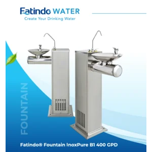 Fatindo® Fountain InoxPure B1 400 GPD / Mesin RO / Mesin Penyaring Air Minum / Water Purifier / Fountain Air Minum untuk Kantor & Komersial