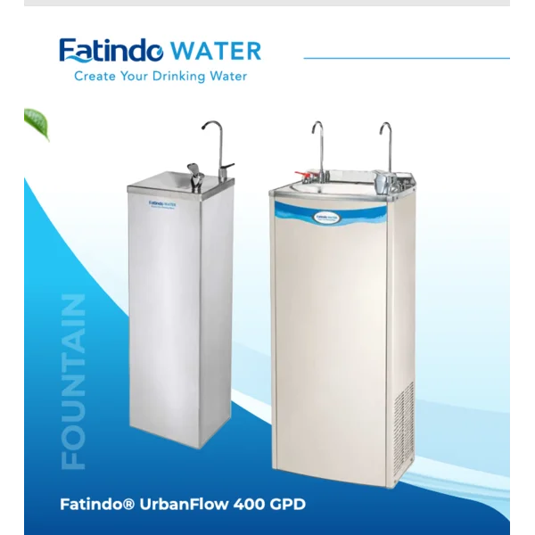 Fatindo® UrbanFlow 400 GPD / Mesin RO / Mesin Penyaring Air Minum / Water Purifier / Fountain Air Minum untuk Kantor & Komersial
