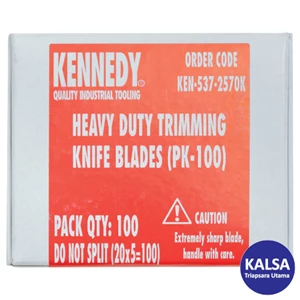 Pisau Cutter Kennedy KEN-537-2570K Quantity 100-Pieces Heavy Duty Knife Blades