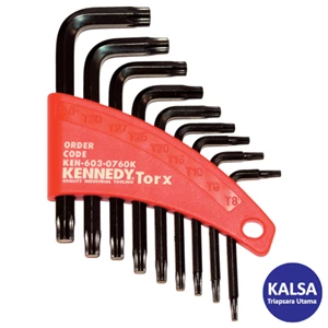 Kunci Bintang Kennedy KEN-603-0760K 9-Pieces L-Wrench Torx TX Key Set